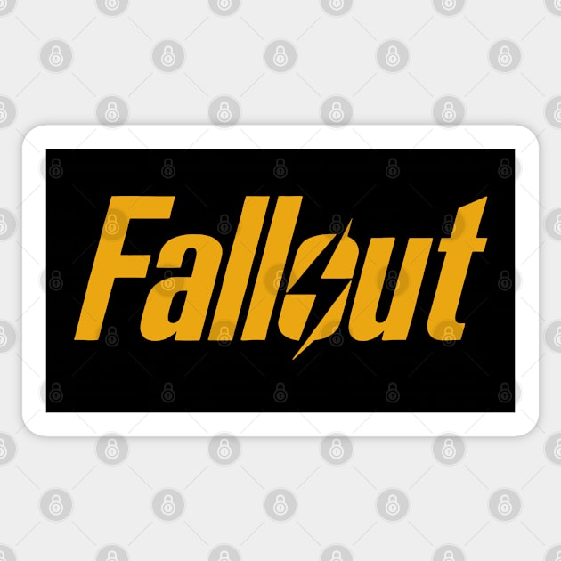 Fallout - Clean Yellow Sticker by Buff Geeks Art